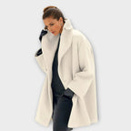 Women's windproof water resistant winter coat in white