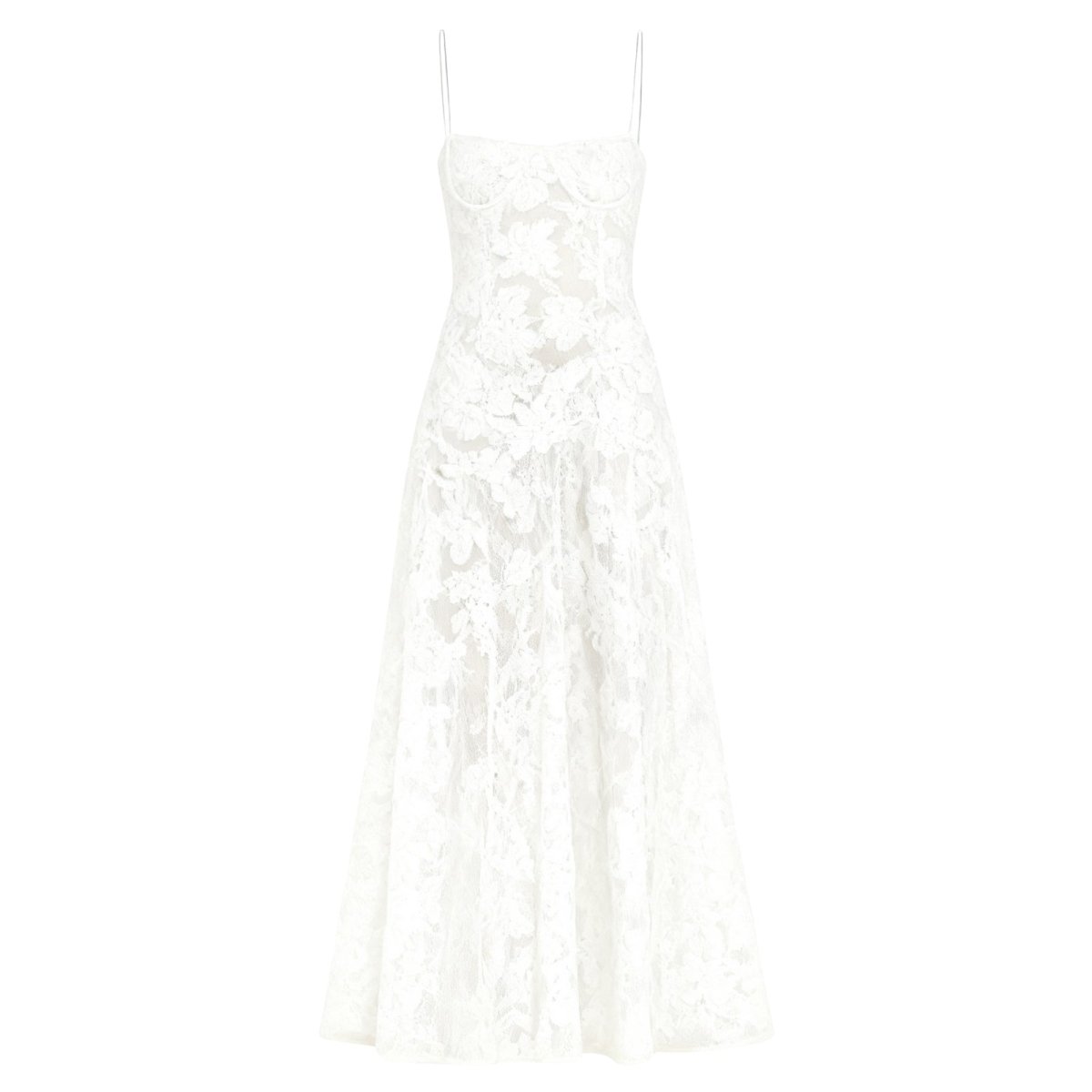 Floral Jacquard Maxi Gown with Corset Back