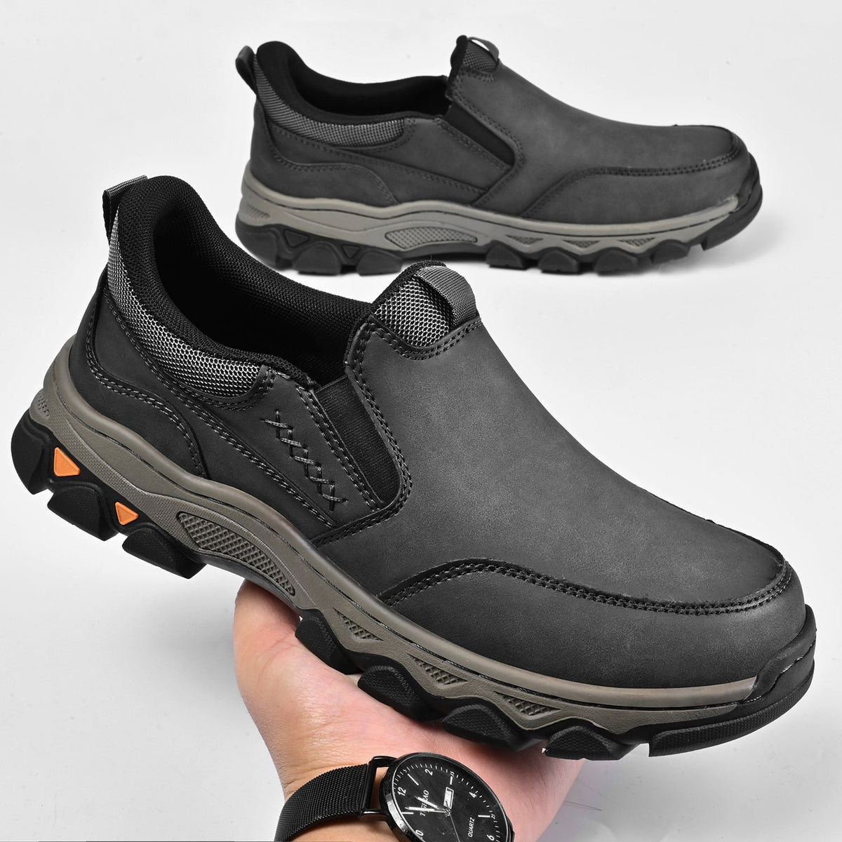 Men's orthopedic everyday slip on walking shoes