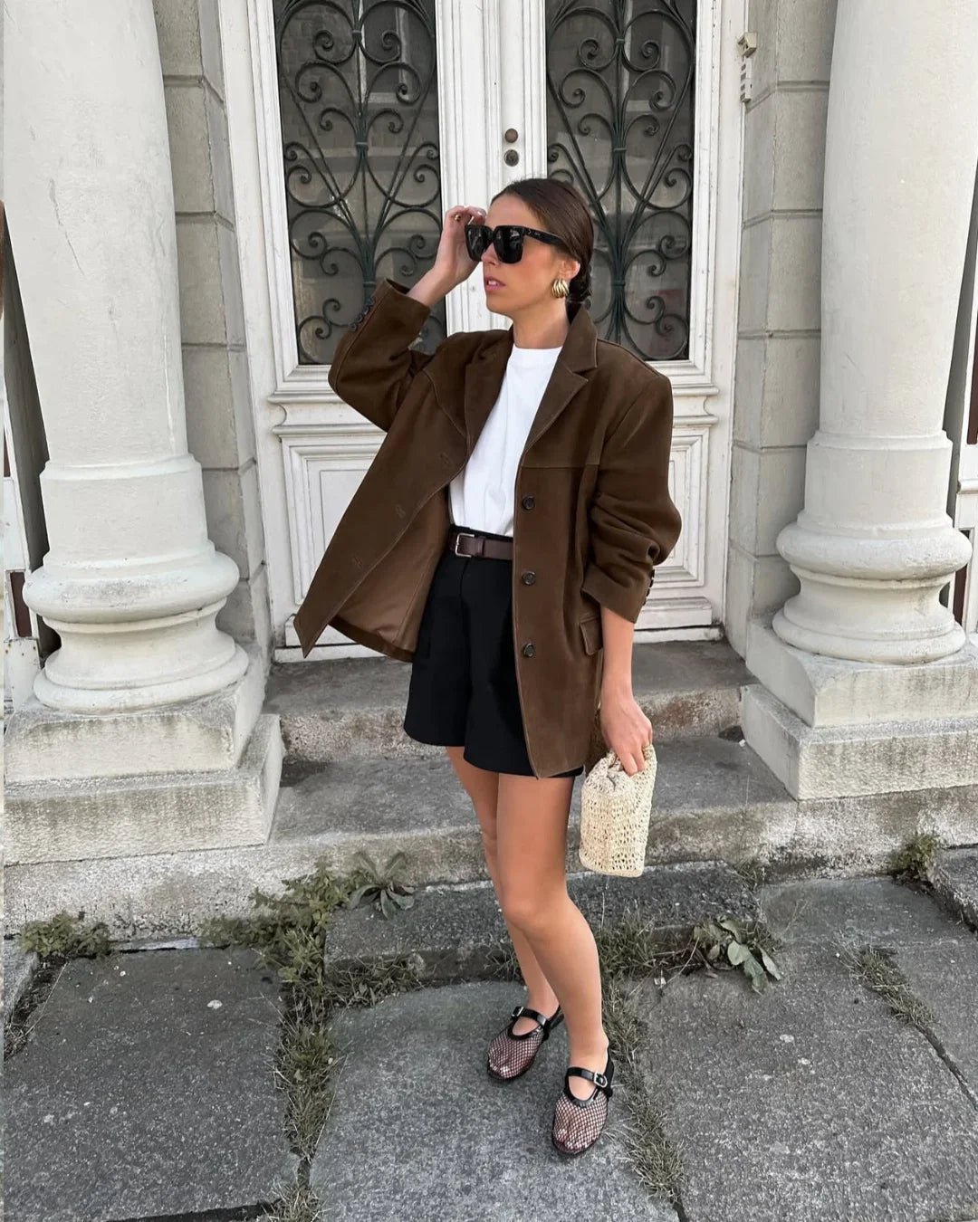 Women's Longline Suedine Blazer